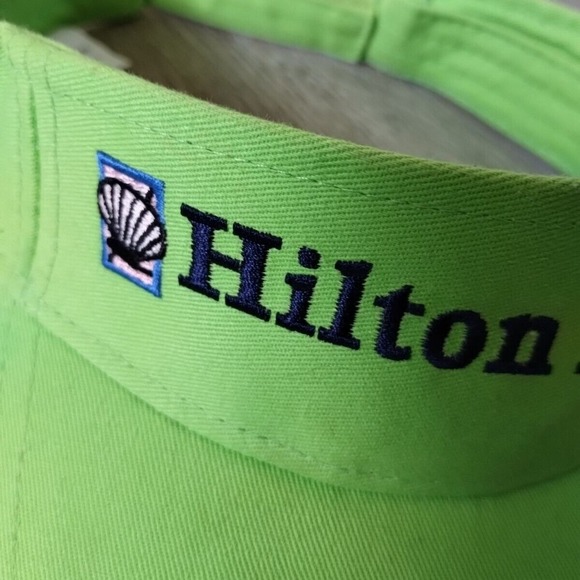 Hilton Head Visor Hat Cap Green Blue South Carolina Adjustable Strap OSFA Beach - Picture 4 of 9
